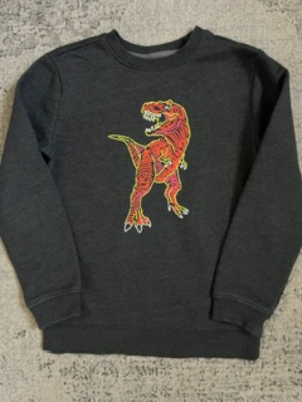 🧡3/$15 Cat & Jack Dinosaur Sweatshirt Boys M (8-10)